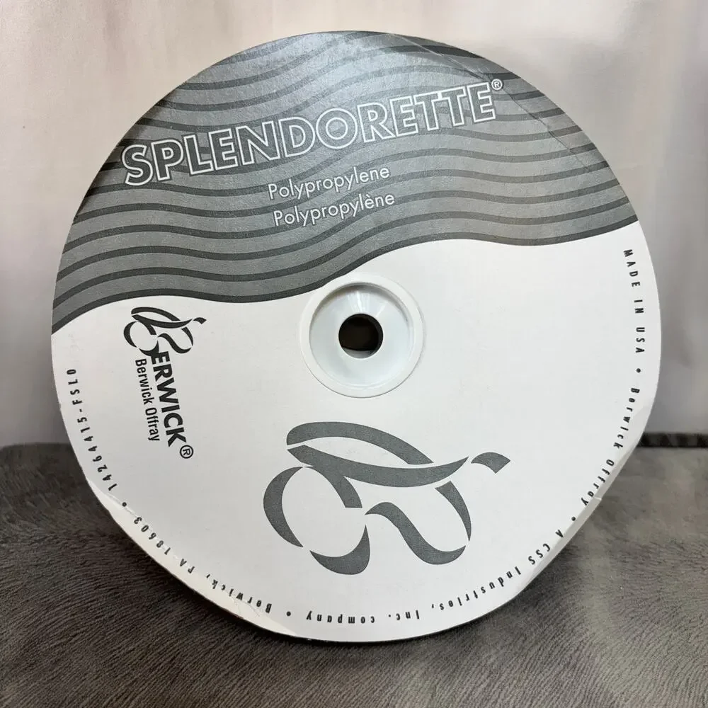 Polypropylene Ribbon Berwick Satin 1-1/4 Inch x 250 Yard 2 Rolls Black White New